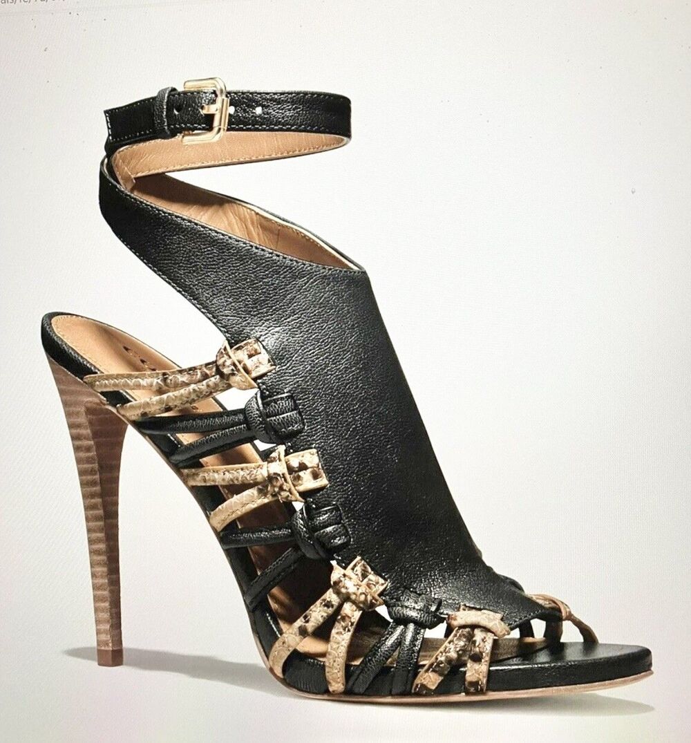 Coach Jody Mixed Texture Stiletto Heels Sandals Size 10 EUC